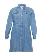 Levi's® Plus Blusekjole 'PL Flynn Western Dress'  blue denim