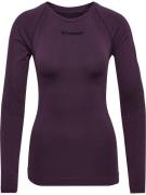 Hummel Funktionsbluse  aubergine / sort