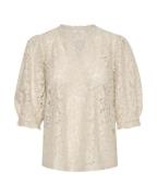 Cream Bluse 'Kaspis'  creme