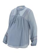 Only Maternity Bluse 'OLMTESSA ELIZA'  dueblå