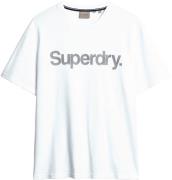 Superdry Bluser & t-shirts  grå / hvid