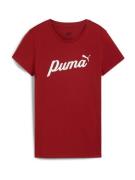 PUMA Funktionsbluse 'Ess+'  rubinrød / hvid