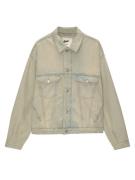 Pull&Bear Overgangsjakke  beige / blue denim