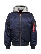 ALPHA INDUSTRIES Overgangsjakke 'MA-1 ZH'  navy / grå-meleret / rød / offwhite