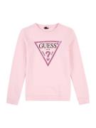 GUESS Sweatshirt  lyserød / magenta / sort