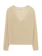 MANGO Pullover 'KLING'  beige / guld