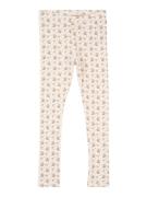 Lil'Atelier Leggings 'NMFGAGO LIL'  nude / oliven / hvid