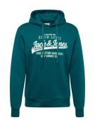 JACK & JONES Sweatshirt  grøn / hvid