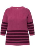 Ulla Popken Pullover  bær / mørk pink