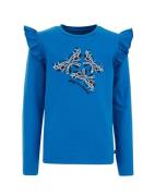 WE Fashion Bluser & t-shirts  koboltblåt / sort / hvid