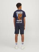 Jack & Jones Junior Bukser 'Vesterbro'  navy / hvid