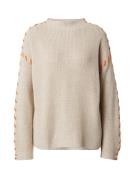 Zwillingsherz Pullover  beige / orange