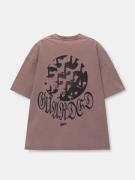 Pull&Bear Bluser & t-shirts  lysviolet / sort