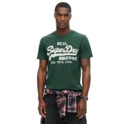 Superdry Bluser & t-shirts 'Classic'  gran / hvid