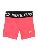 NIKE Sportsbukser 'Pro'  pink / sort / hvid