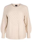 Zizzi Pullover 'CASUNNY'  stone