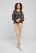 Cloud5ive Bluse  beige / brun / sort