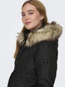 Only Maternity Vinterparka  beige / sort