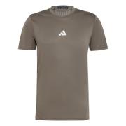 ADIDAS PERFORMANCE Funktionsskjorte 'Designed For Training'  khaki / hvid