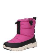 GEOX Snowboots 'FLEXYPER'  mørk pink / sort