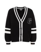 WE Fashion Cardigan  sort / hvid