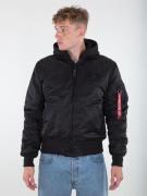 ALPHA INDUSTRIES Overgangsjakke 'MA-1 ZH'  azur / lilla / pink / sort