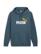 PUMA Sweatshirt 'ESS'  cyanblå / honning / hvid