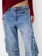 Bershka Cargojeans  blue denim