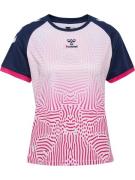 Hummel Funktionsbluse 'GRAPHIC UNIVERSE'  blå / pink / hvid