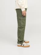 Jack & Jones Junior Bukser 'JJSTKane JJHarlow'  oliven