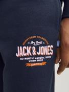 Jack & Jones Junior Bukser  navy / mørkeorange / hvid