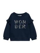 MANGO KIDS Sweatshirt 'WONDER'  navy / rustbrun / mint / lyserød