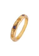 Haze&Glory Ring  indigo / guld