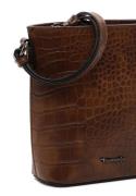 Tamaris Skuldertaske ' TAS Alessia Kroko '  cognac