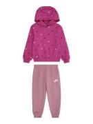 Nike Sportswear Joggingdragt  magenta / gammelrosa / sort / hvid