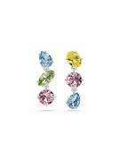 Swarovski Øreringe 'Gema'  aqua / citron / lysegrøn / gammelrosa