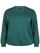 Active by Zizzi Sweatshirt 'CANNIE'  grøn