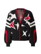 G-STAR Cardigan 'Holiday'  rød / sort / hvid