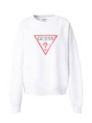 GUESS JEANS Sweatshirt 'ICONIC'  rød / sort / hvid