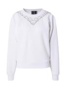 19V69 ITALIA Sweatshirt 'GIULIA'  sort / transparent / hvid