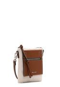 Tamaris Skuldertaske 'Fabrizia'  beige / brun