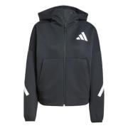 ADIDAS SPORTSWEAR Sportssweatjakke 'Z.N.E.'  sort / hvid