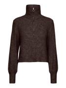 VERO MODA Pullover 'POPPY'  mørkebrun