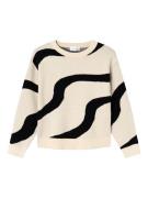 NAME IT Pullover  lysebeige / sort