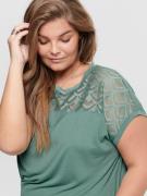 ONLY Carmakoma Shirts 'Flake'  jade