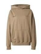 Pegador Sweatshirt 'Fia'  mørkebeige / lysebrun / orange / sort