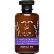 APIVITA Caring Lavender  Gentle Shower Gel for Sensitive Skin wit