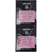 APIVITA Express Beauty Gentle Cleansing Face Mask with Pink clay