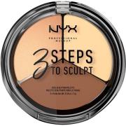 NYX PROFESSIONAL MAKEUP 3 Steps To Sculpt Light