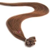 Poze Hairextensions Poze Keratin Standard 40cm 7BN Mocha Brown